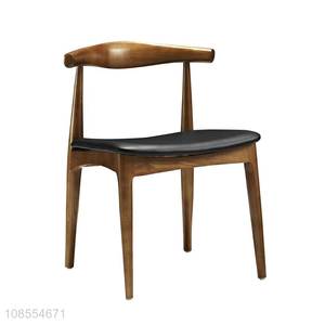 Hot selling simple household solid wood horn chair dining chair