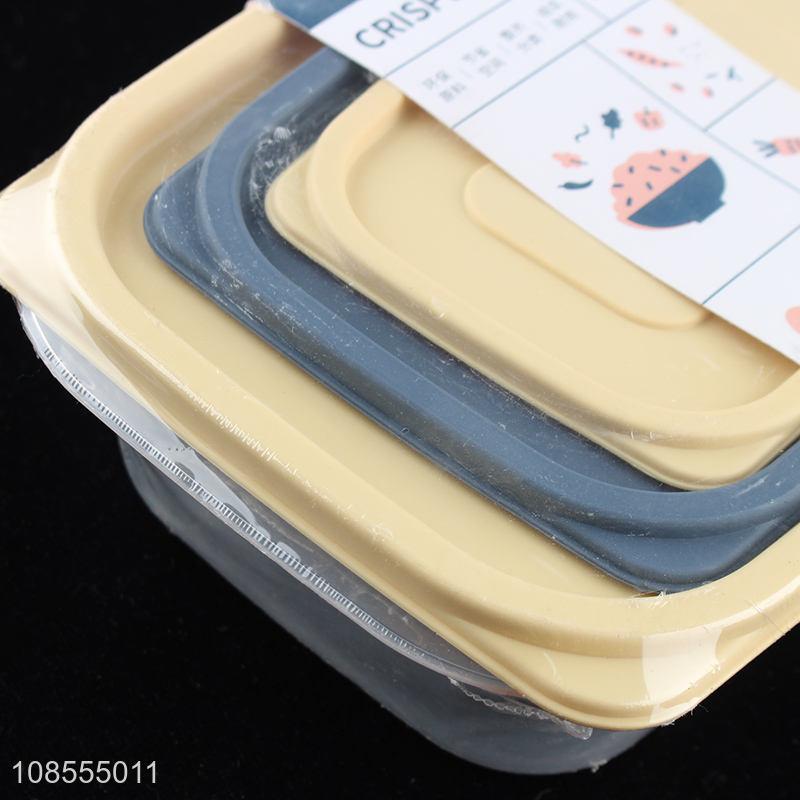 New style sealed 3pieces crisper food preservation box for sale