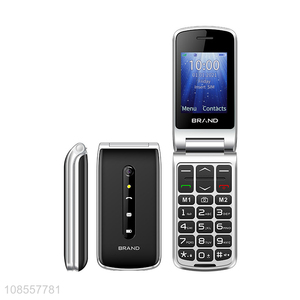 OEM ODM 2.4 inch screen dual SIM card keypad phone 4G LTE flip mobile phone