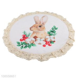 Wholesale wear resistant anti-slip rabbit printed <em>seat</em> <em>cushion</em> pad