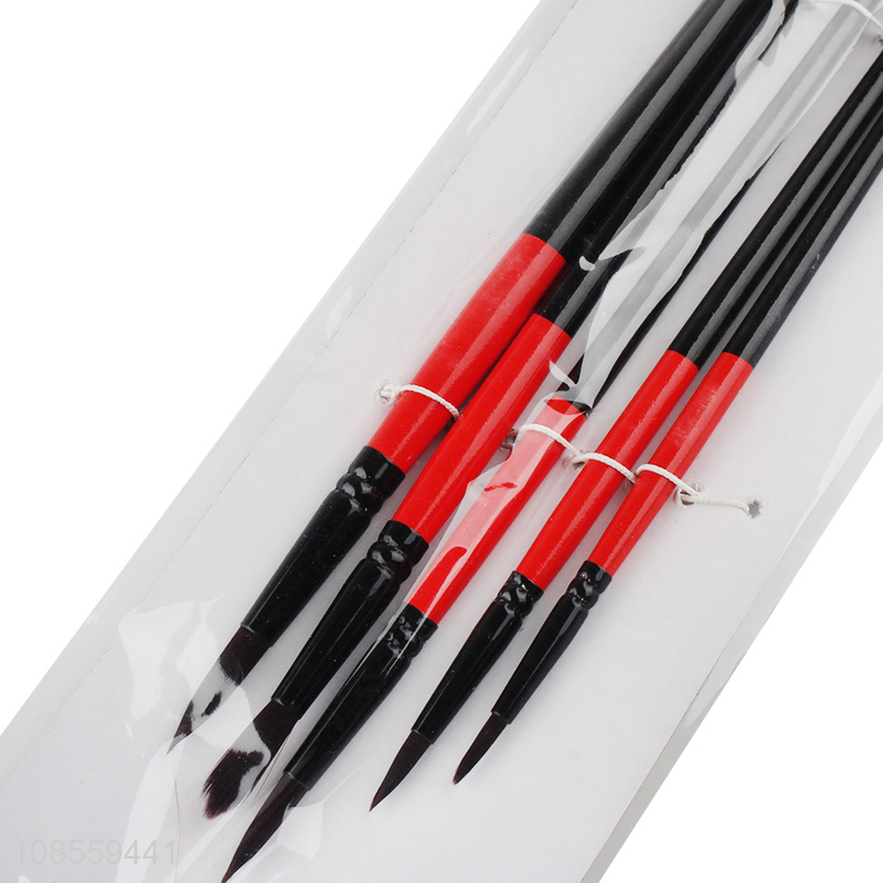 Factory supply 5pcs/set artisit acrylic painting brush set