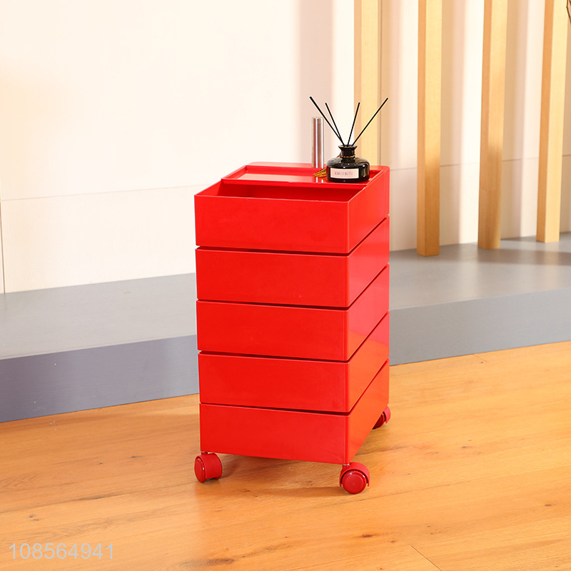 Wholesale 360 degree rotating storage cabinet movable bedside table