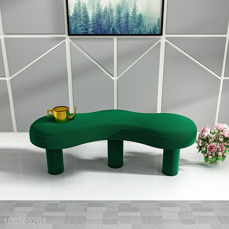 Wholesale creative upholstered stool ottoman household sofa bench