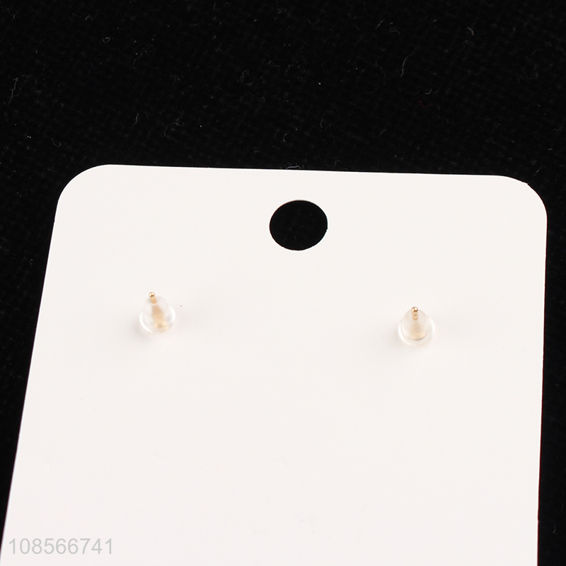Yiwu market butterfly printed acrylic earrings stud earrings