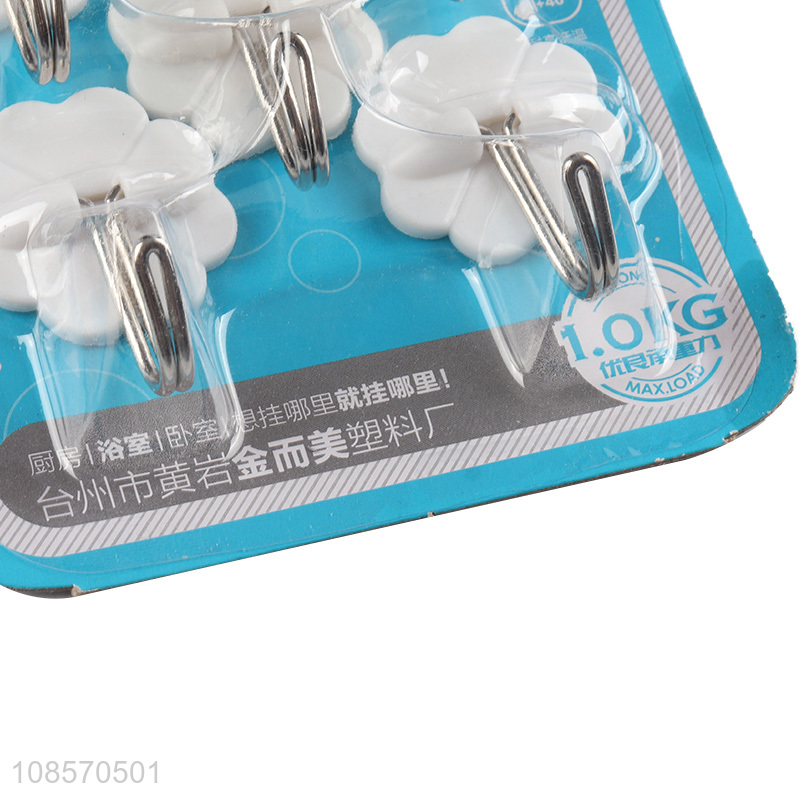 Wholesale 5pcs waterproof oilproof plastic sticky hook wall key holder