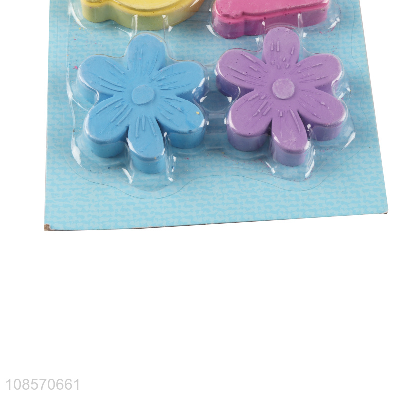 Wholesale 6pcs non-toxic multiple shapes Easter chalks for kids
