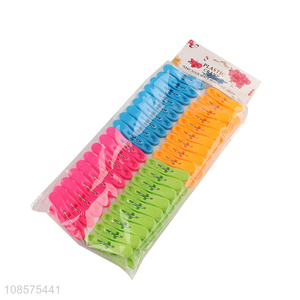 Wholesale 36pcs utility plastic clothes pegs for laundry