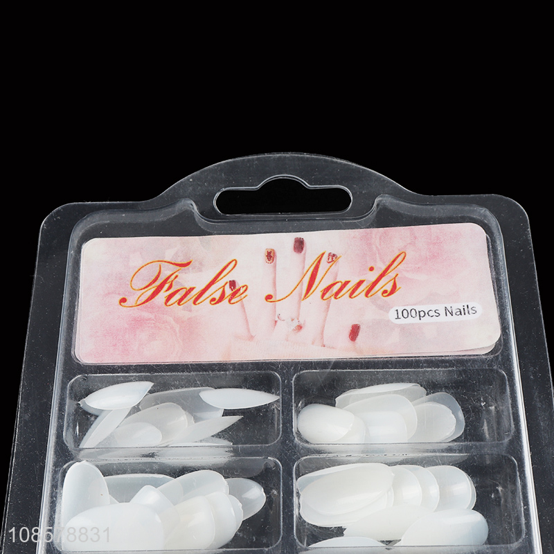 Good quality 100pcs white nail tips nail art supplies