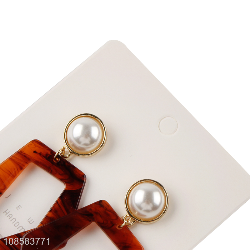 Yiwu market delicate women earrings ear studs with pearl