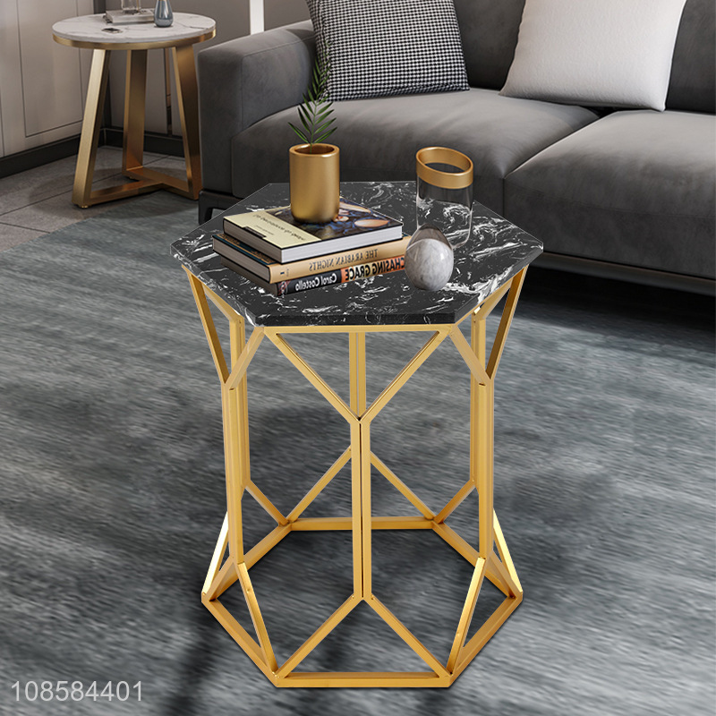 Popular products metal leg table marble coffee table