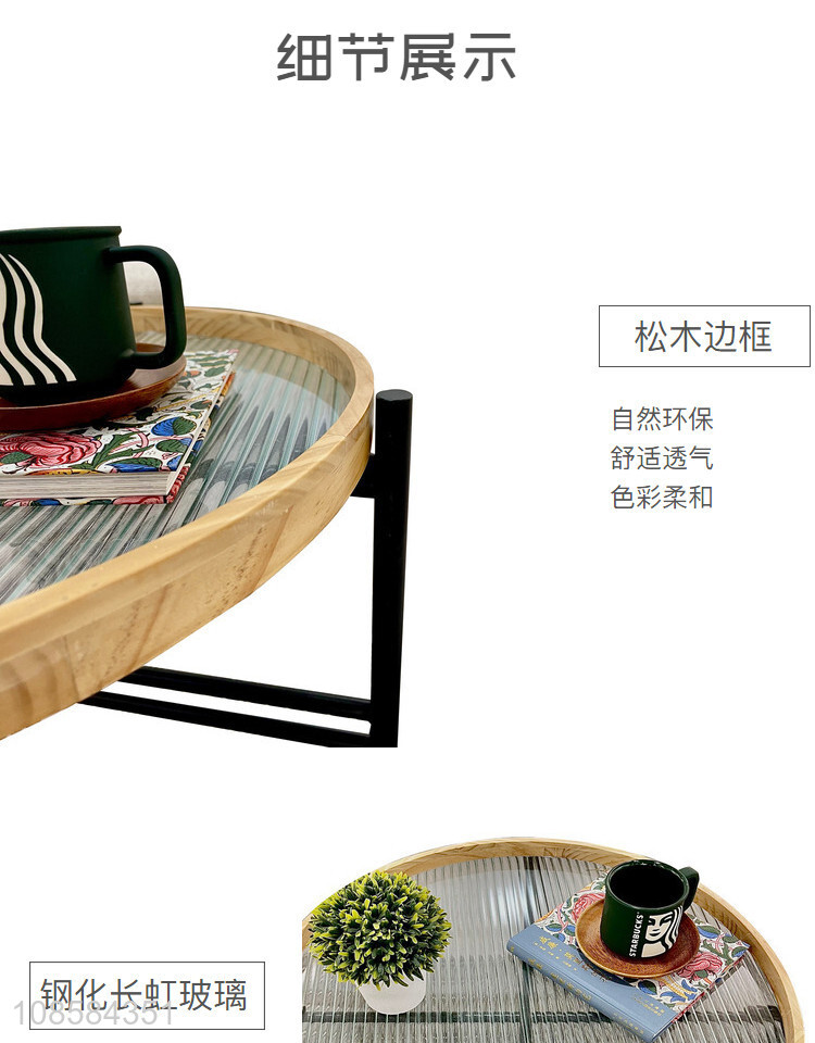 Popular products glass top coffee table set for living room