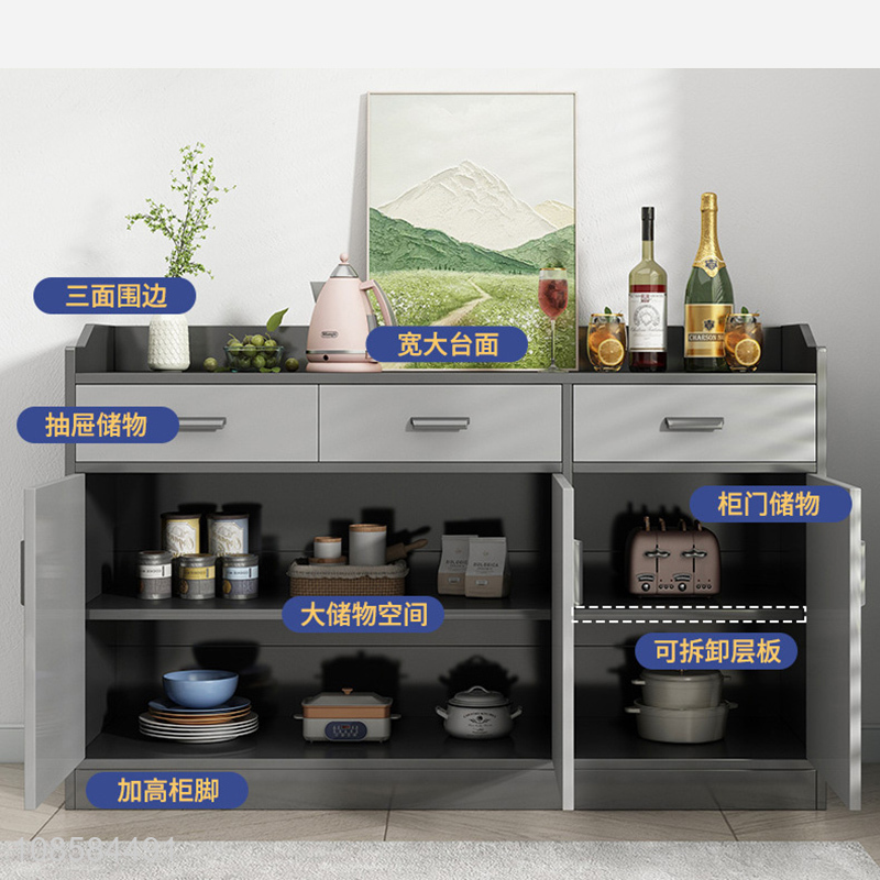 New product modern luxury kitchen cupboard sideboard cabinet tea cabinet