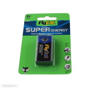 Factory direct sale 9V packed cell carbon-zinc battery