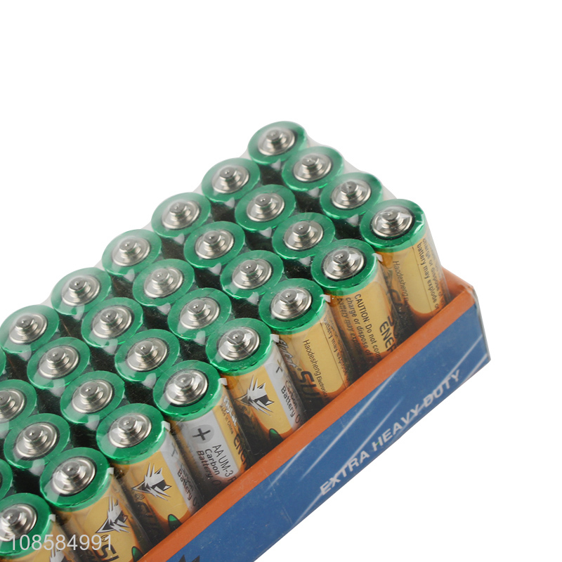 Factory supply 4 pieces 1.5V AA carbon-zinc batteries
