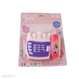 Wholesale kids baby educational toy plastic music cell phone toy