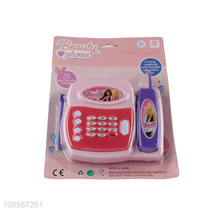 Wholesale music cell phone beauty phone toy for kids toddlers