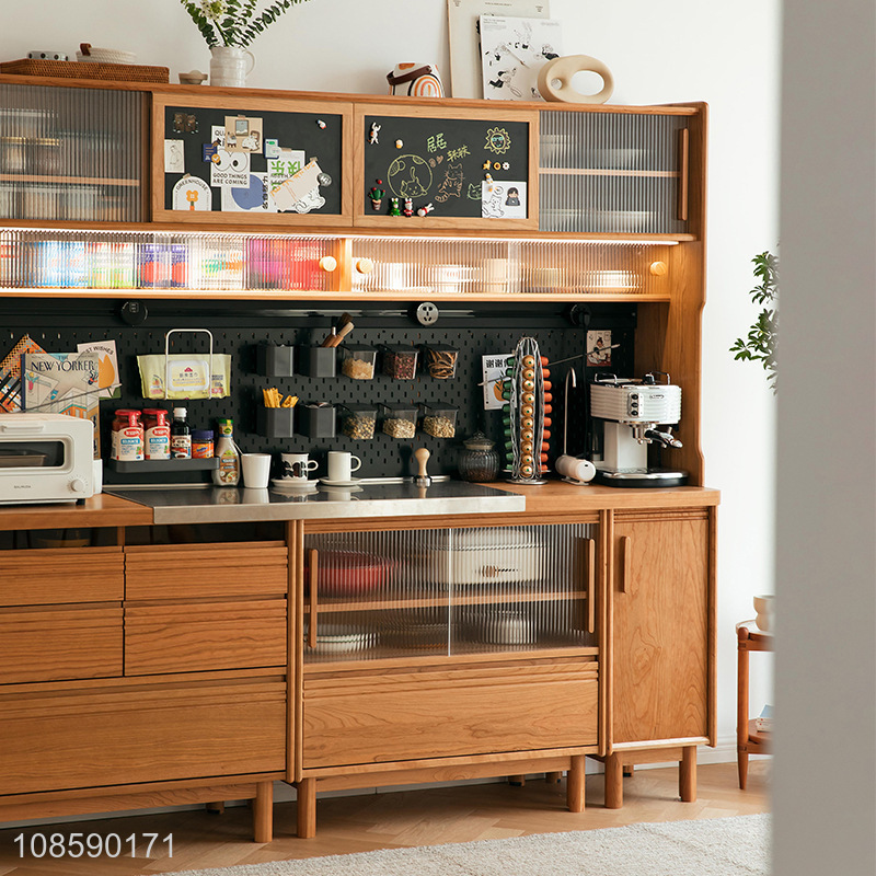 Hot selling kitchen storage side cabinet  wood cabinet wholesale