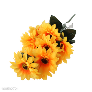 Good quality vivid lifelike artificial flower fake sunflower