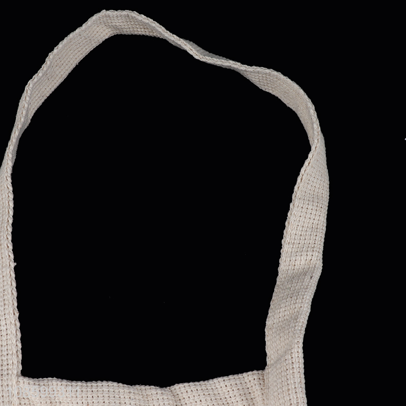 Factory supply foldable cotton mesh net bag shopping tote bag