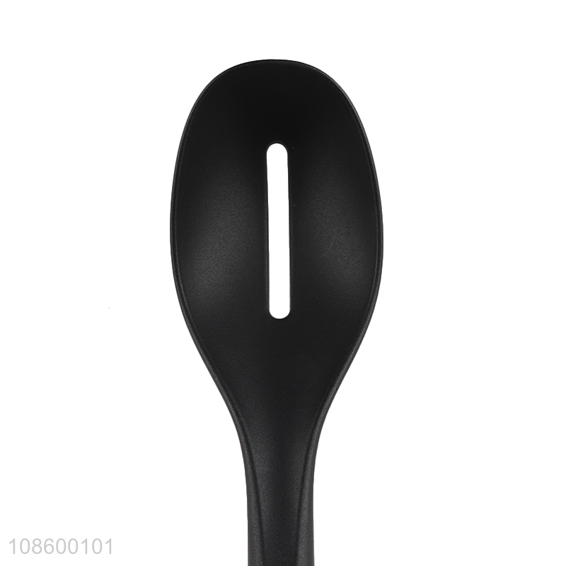 Yiwu factory nylon kitchen utensils slotted ladle spoon