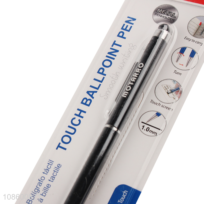 Online wholesale 1.0mm black refill aluminum ball-point pen