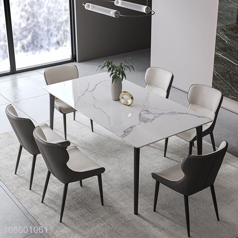 High quality home furniture living room rectangle dinning table for sale