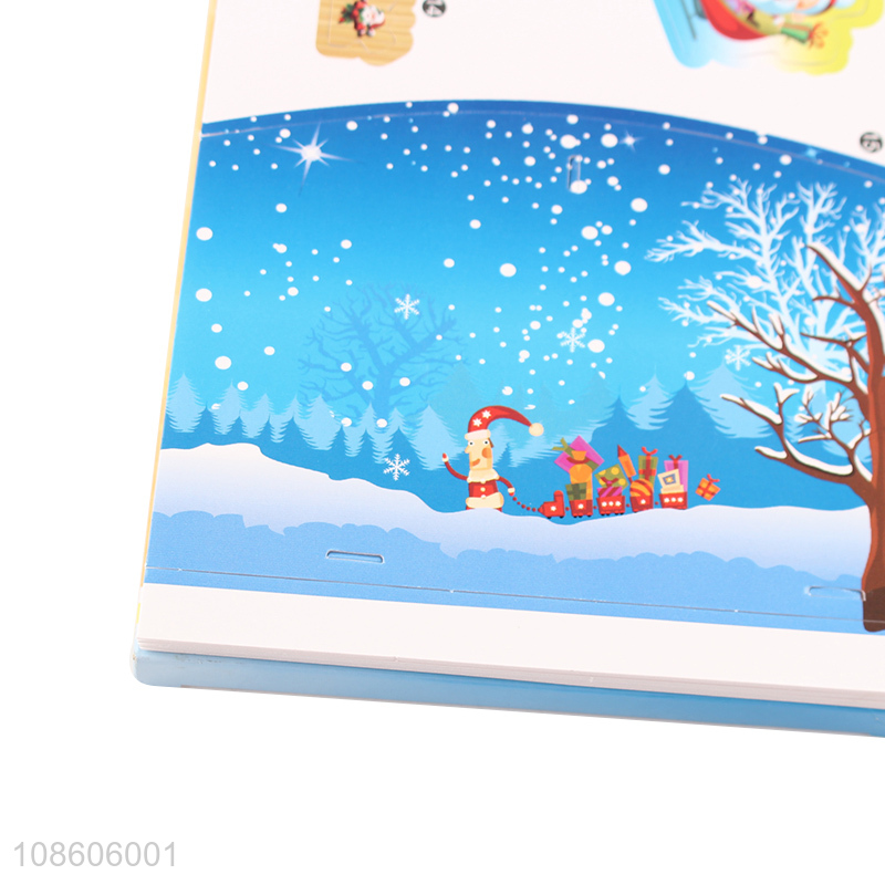 Online wholesale 18pcs DIY 3D puzzle Christmas themed house for children