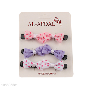 China import bowknot hair clips hair grips for women girls