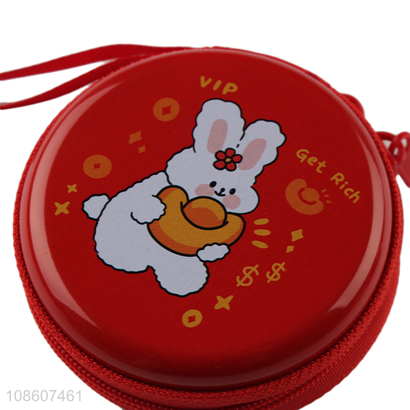 China factory cartoon round coin purse change purse for sale