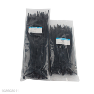 Hot products black nylon cable zip ties self-locking cable ties