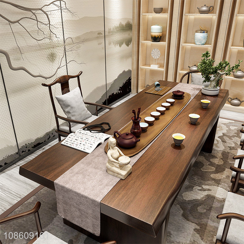 Wholesale new Chinese solid wood tea table wooden living room furniture