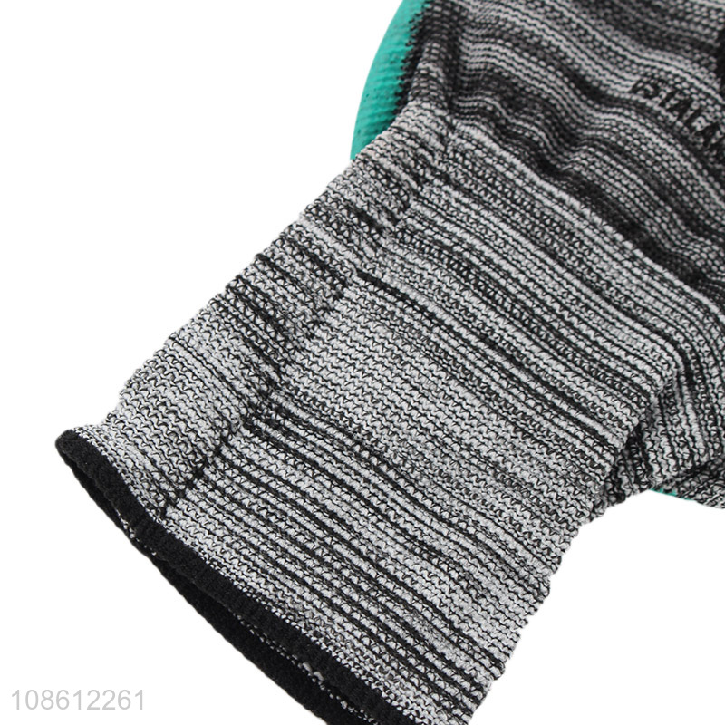 Good quality hand protection coated crinkle safety work gloves
