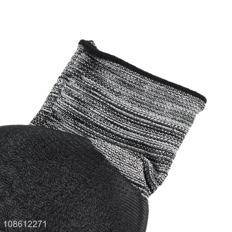 Factory supply crinkle safety work gloves for construction workers