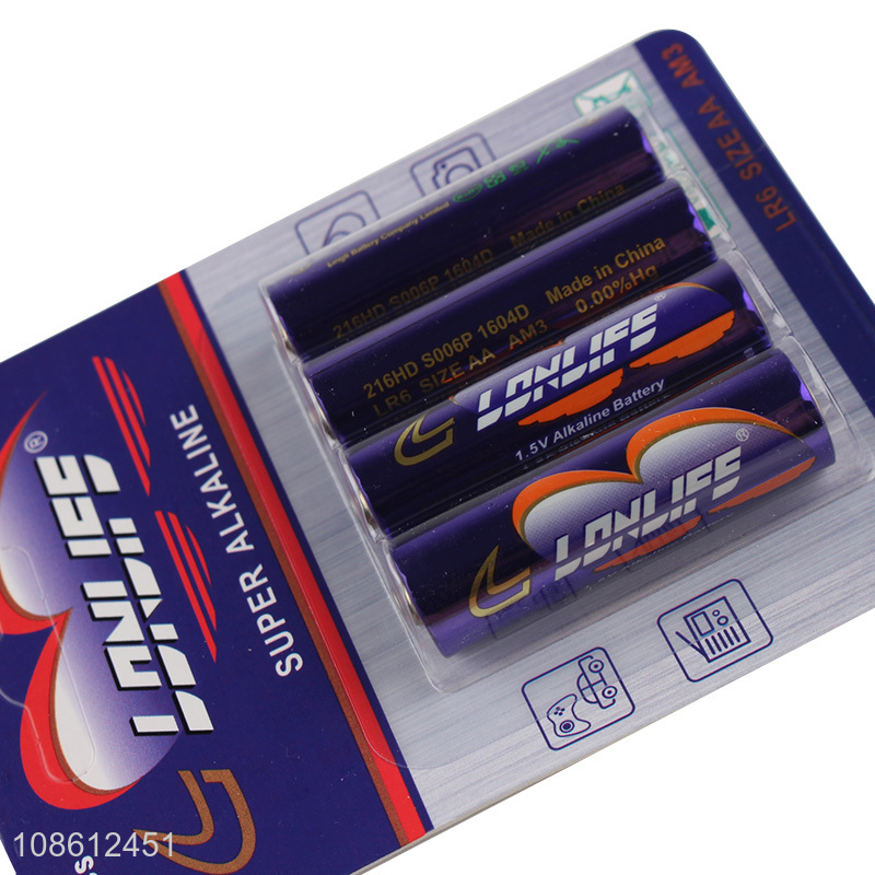 Good quality 1.5V AA alkaline zinc-manganese batteries dry batteries