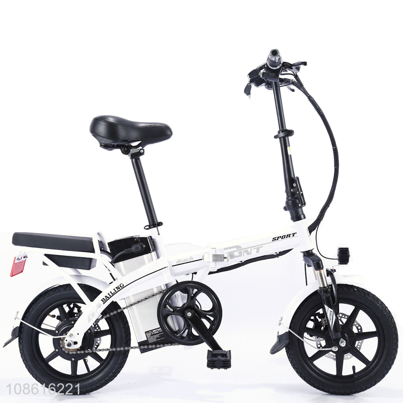 Wholesale 48V 12A 250W 14 inch fat tire foldable electric bike for adults
