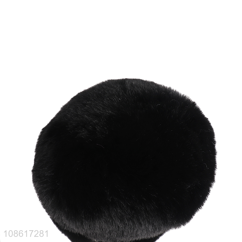 Wholesale stylish winter rhinestone plush earmuff faux fur ear warmer