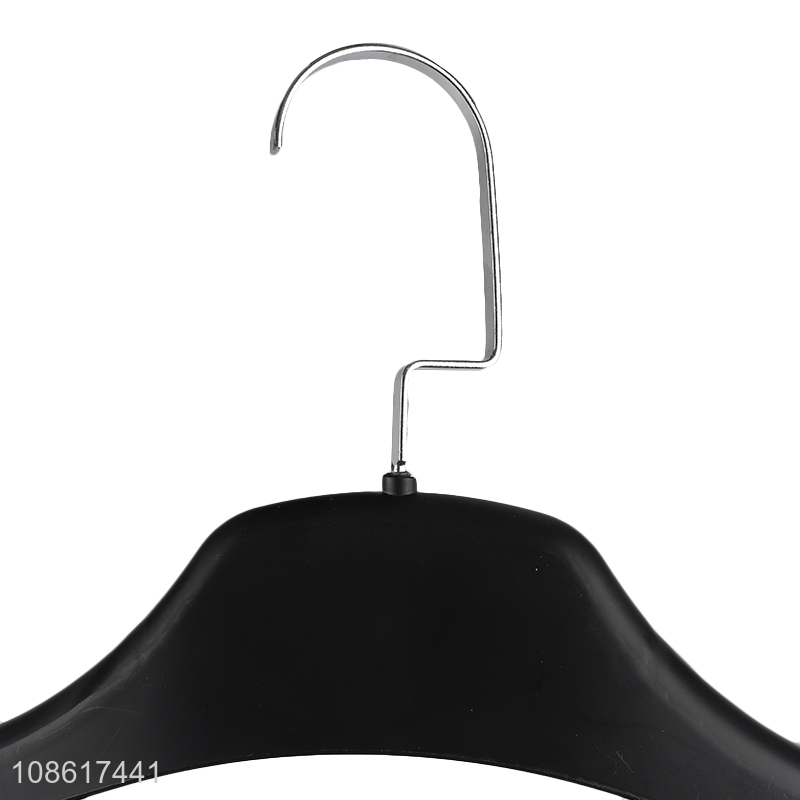 China wholesale heavy duty plastic clothes hanger suit coat hanger