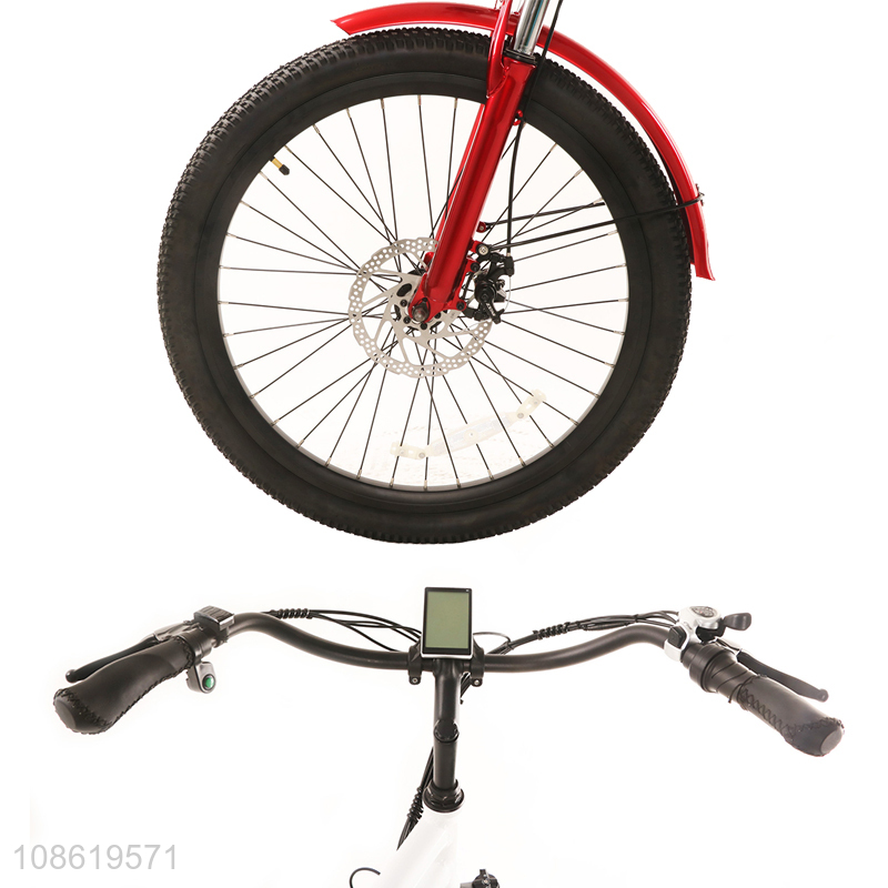 Hot selling 26*2.35 inch tire disc brake lithium battery electric beach bike
