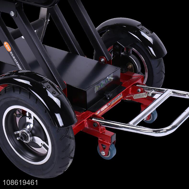 Factory supply lithium battery folding electric tricycle scooter motorized tricycle