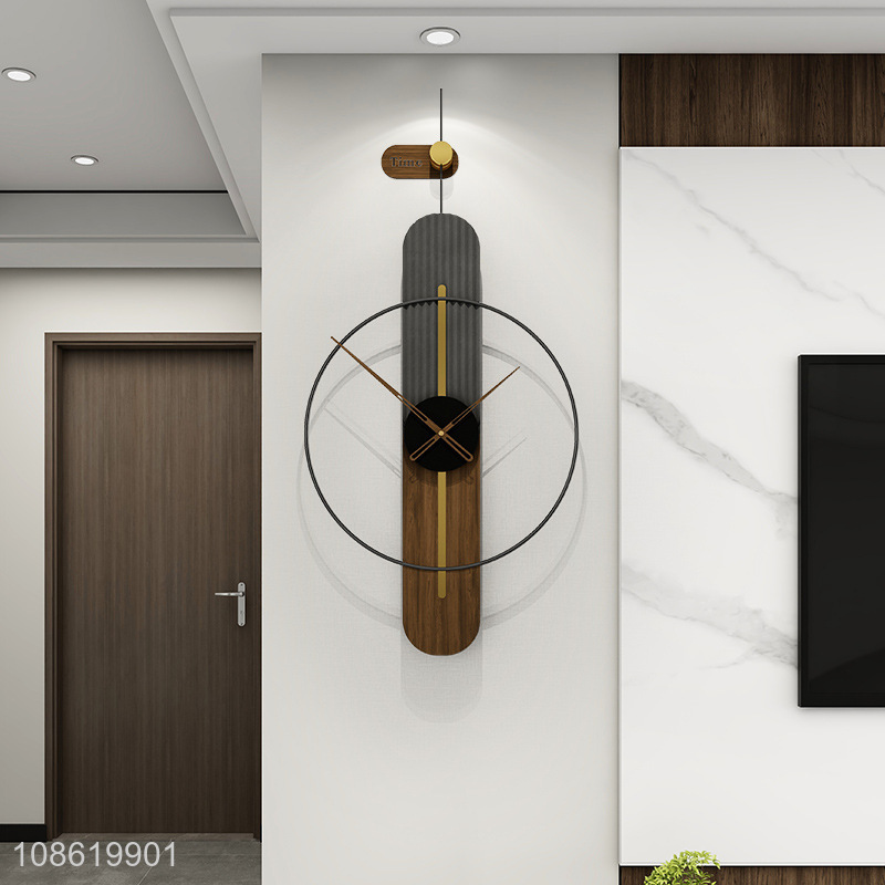 Factory supply modern large metal wall clock for living room bedroom