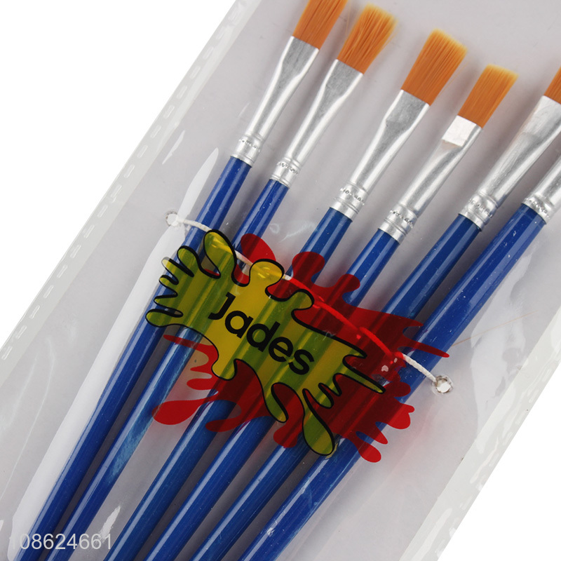 Factory supply 6pcs artist painting brushes oil painting brushes