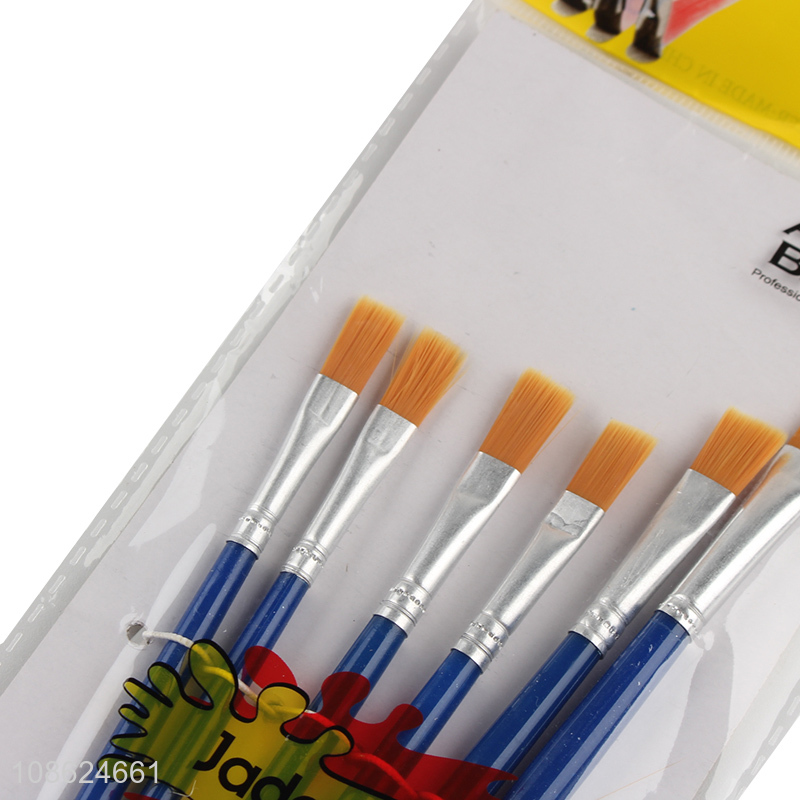 Factory supply 6pcs artist painting brushes oil painting brushes