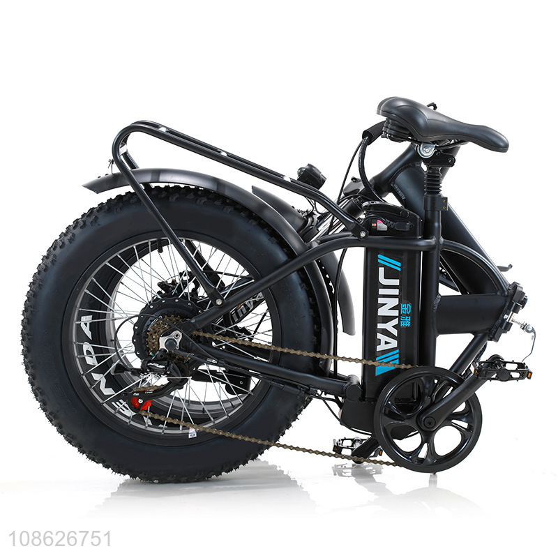 Top quality portable folding electric snow bicycle for sale