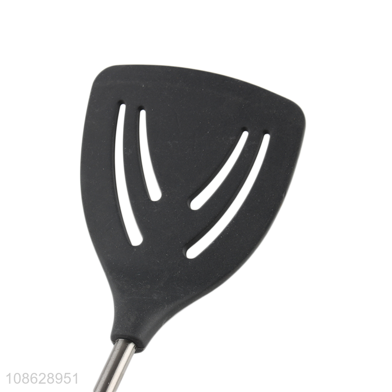 Wholesale slotted silicone spatula turner cooking spatula for kitchen
