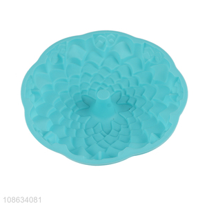 Hot selling sunflower shaped silicone chiffon cake molds