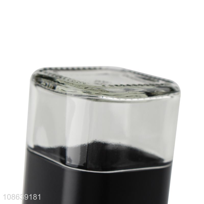 High quality glass spice jars salt and pepper shakers with holder