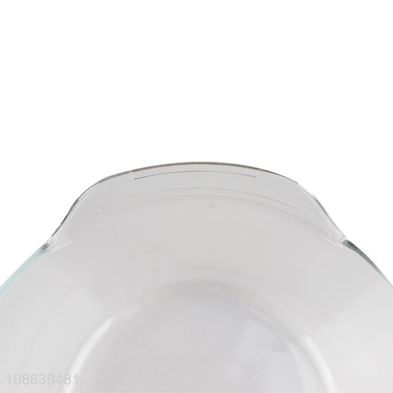 Good selling clear glass heat-resistant bowl with lid