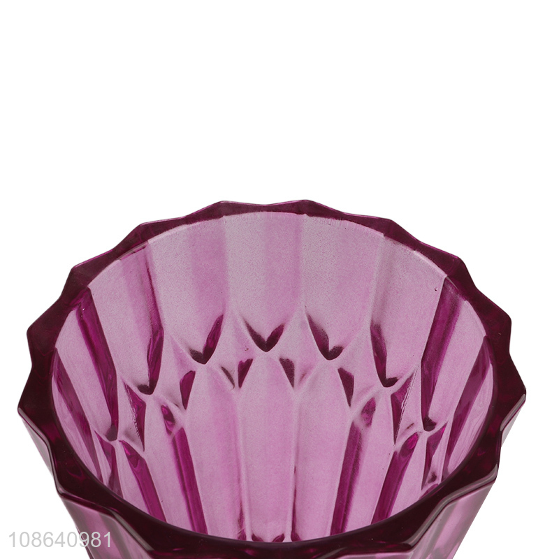 High quality colored glass flower vases for housewarming gifts