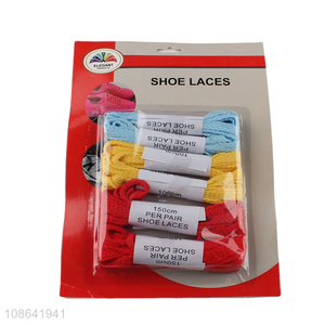 China factory 6pcs shoes accessories shoe laces for sale