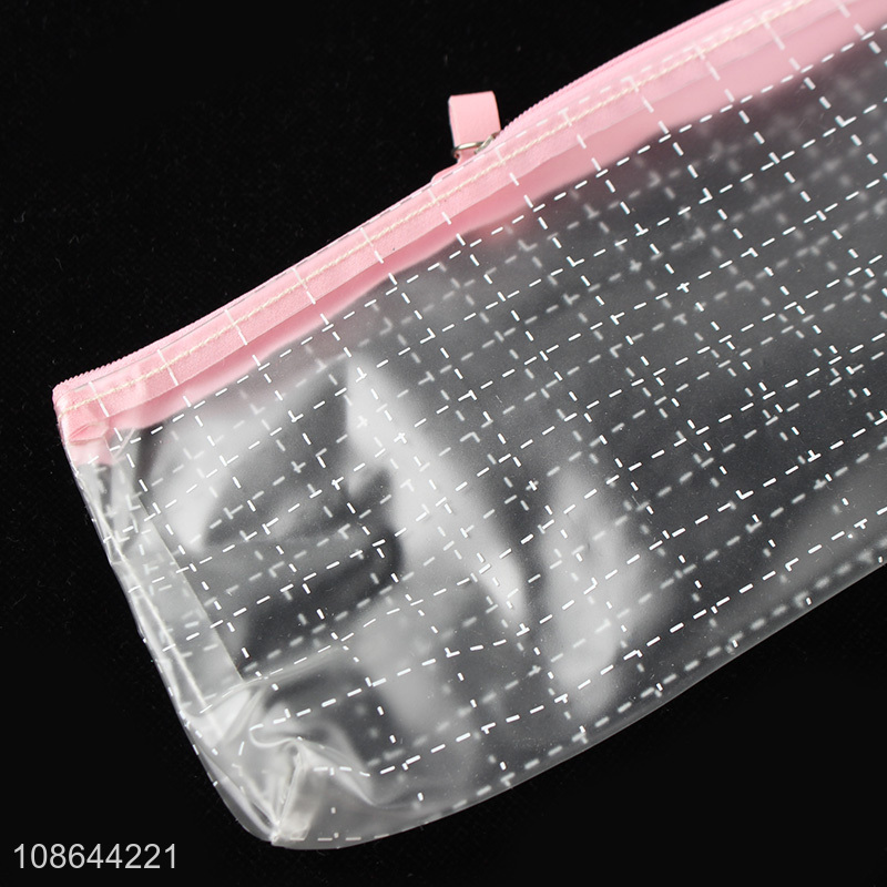 Wholesale clear waterproof pvc cosmetic bag makeup pouch toiletry bag